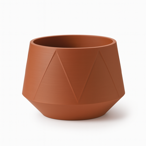 Geo Terracotta | Vira Smart Self-Watering Pot