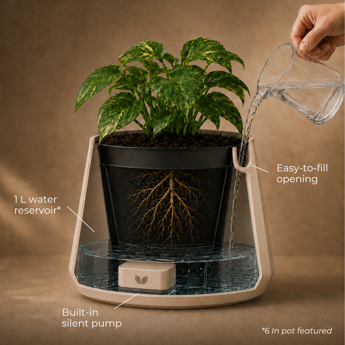 Vira Smart Self-Watering Pot
